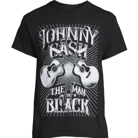 Johnny Cash The Man In Black S/S T-Shirt - Picture 1 of 4